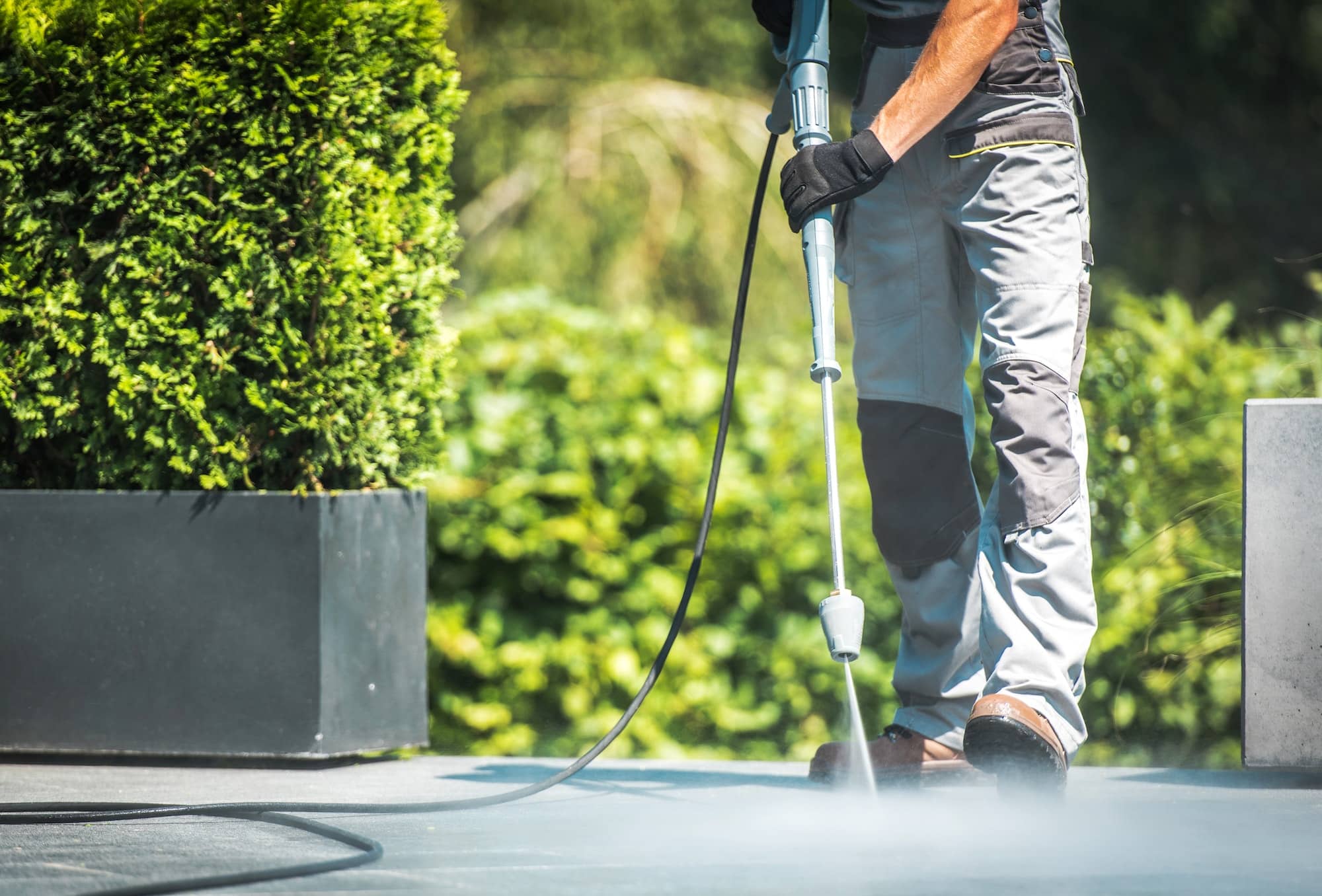 pressure washing your patio